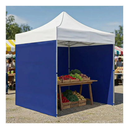Lona Lateral Para Toldo De 3x3 Metros Azul Impermeable Con Protección Uv