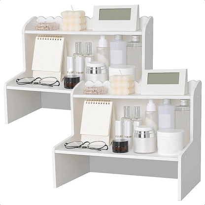 Pack 2 Organizadores Escritorio Estante De Escritorio Madera