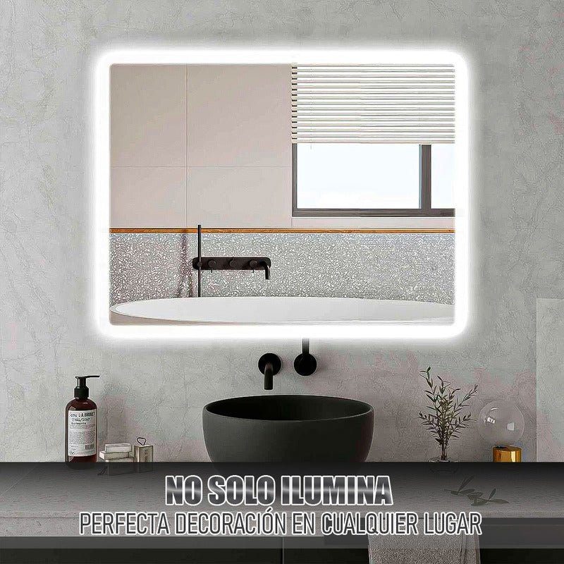 Espejo Led Espejo Rectangular Espejo De Baño Espejo Tactil Vidrio
