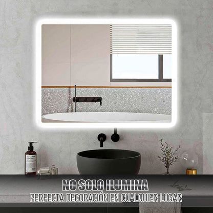 Espejo Led Espejo Rectangular Espejo De Baño Espejo Tactil Vidrio