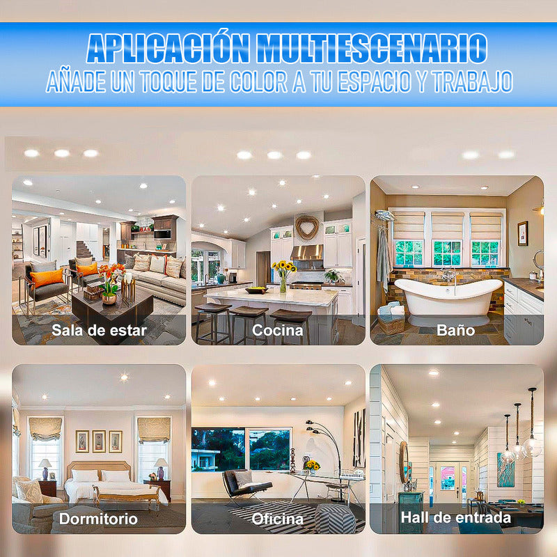 Focos Led Embutidos 5w Pack 2 Ampolleta Led Techo Foco Led