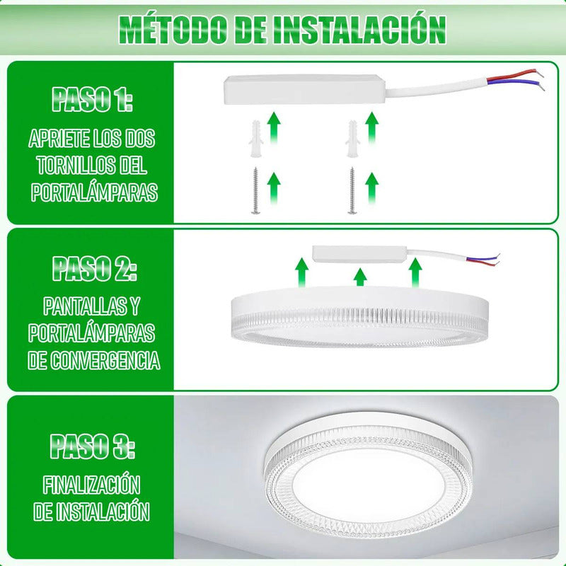 Lamparas Dormitorio Techo Foco Led 18w Foco Led Sobrepuesto Blanco