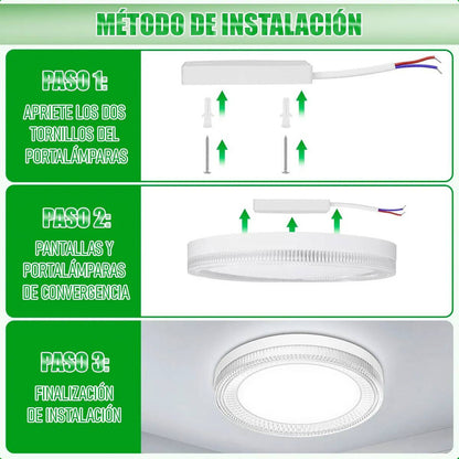 Lamparas Dormitorio Techo Foco Led 18w Foco Led Sobrepuesto Blanco