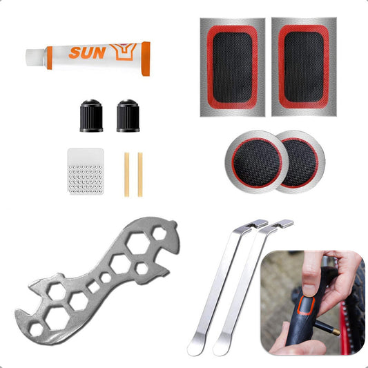 Kit Parches Bicicleta Reparacion Pinchazo Llanta Bicicletas Blanco