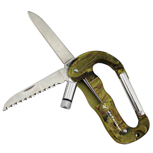 Mosqueton Mosquetón Universal 5 En 1 Hebilla Multifuncional Camuflaje