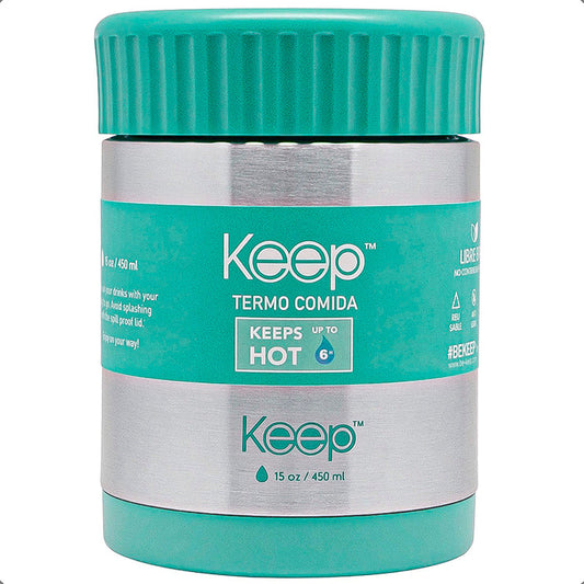 Termo Comida 450ml Termo Acero Inoxidable Keep Lonchera Keep Turquesa