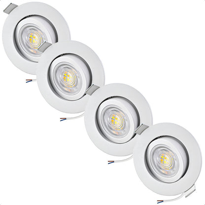 Focos Led Embutidos 7w Pack 4 Ampolleta Led Techo Foco Led