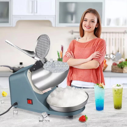 Picador Hielo Triturador De Hielo Electrico Maquina De Hielo Moledor De Hielo Manual Electrico 500w Carnes Secas Restaurantes Picadora Manual Acero Inoxidable Bares Okshop