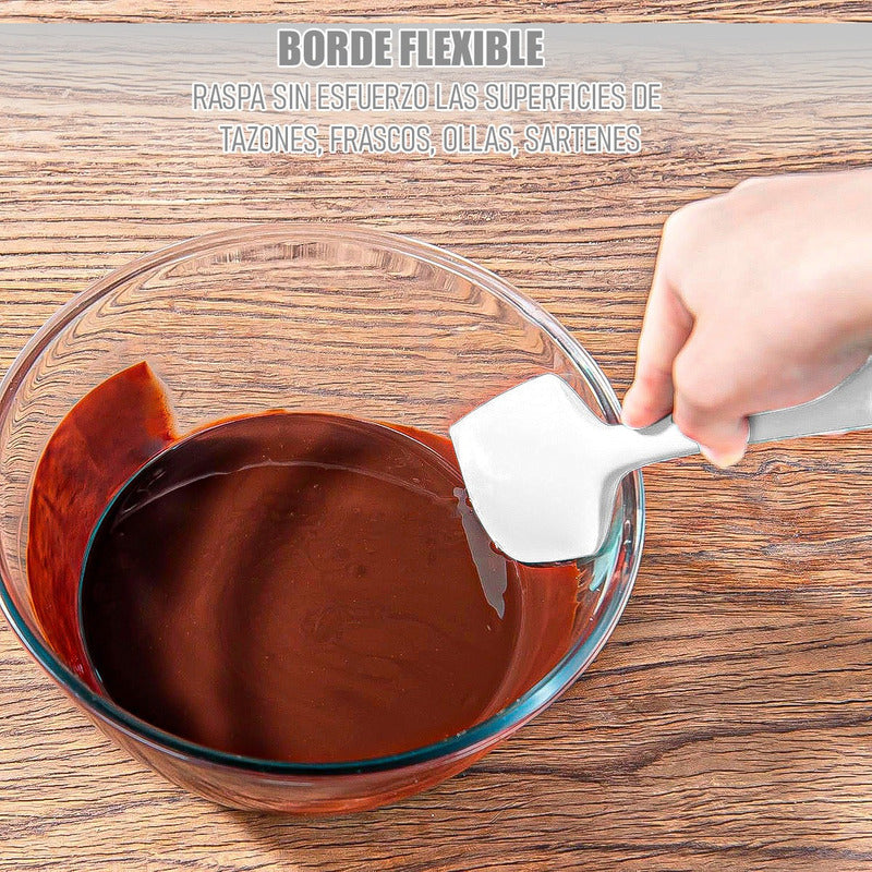 Espatula Silicona Mezquino Silicona Pack 4 Espatulas 36 Cm Blanco