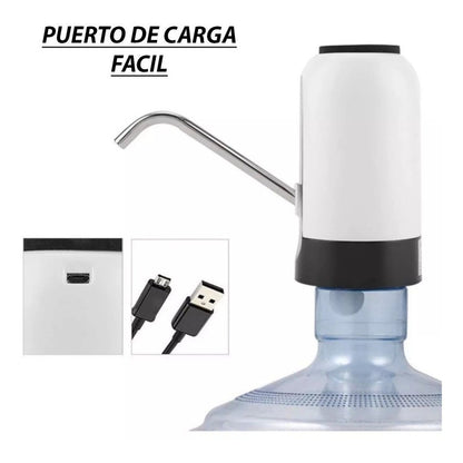 X2 Dispensador De Agua Electrico Usb Recargable Bomba Envase