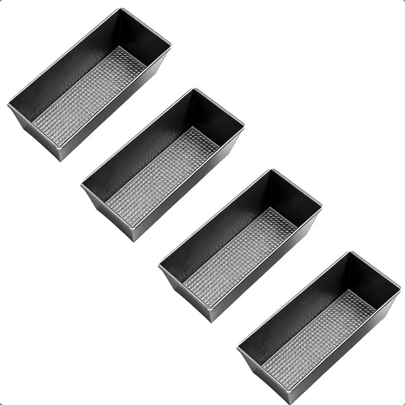Pack 4 Moldes Para Queques Molde Para Pan Molde 25cm Moldes Gris