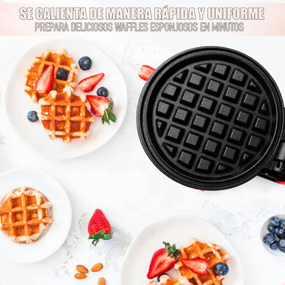 Mini Waflera Maquina Wafles Wafleras Reposteria Mini Wafles Maquina Para Hacer Waffles Aluminio Waffles Maquina Superficie Antiadherente Maquina De Waffles Patas Antideslizantes Abs Okshop