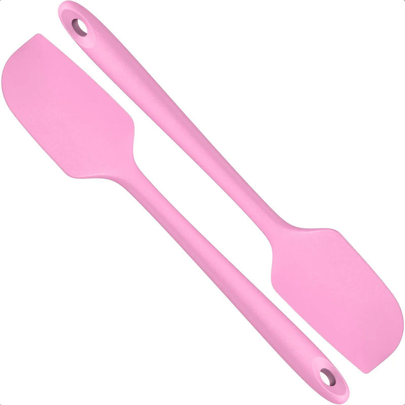 Espatula Silicona Mezquino De Silicona Pack 2 Espatula Cocina Espatulas Angulares Repostería Multiuso Okshop Brocha Postres Núcleo Acero Inoxidable 27cm Tortas Antiadherente Libre Bpa Rosa