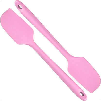 Espatula Silicona Mezquino De Silicona Pack 2 Espatula Cocina Espatulas Angulares Repostería Multiuso Okshop Brocha Postres Núcleo Acero Inoxidable 27cm Tortas Antiadherente Libre Bpa Rosa