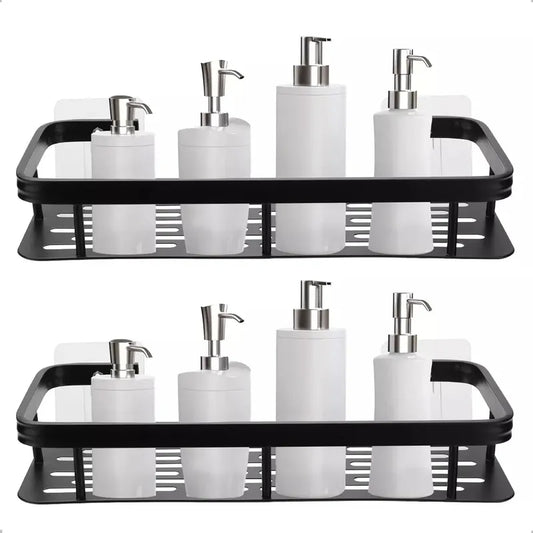 Pack 2 Organizador Para Ducha Esquinero De Baño Organizador Negro