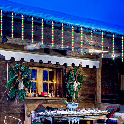 Luces Navidad Solares Luces Lluvia Meteoritos Guirnalda Luce Multicolor