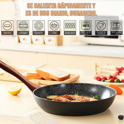 Juegos De Olla Bateria De Ollas Juego De Bateria Cocina Keep Bateria De Cocina Aluminio Revestimiento Antiadherente Juego Olla Silicona 5 Piezas Cuerpo Fundido Okshop