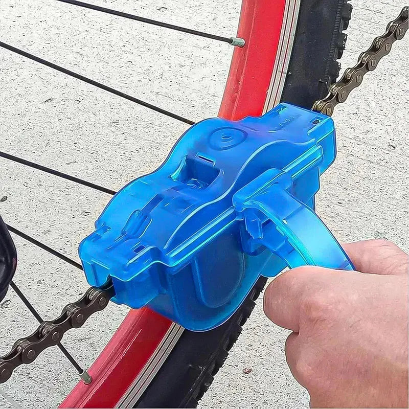 Limpiador De Cadena Okshop Para Bicicleta Portátil Plástico Azul
