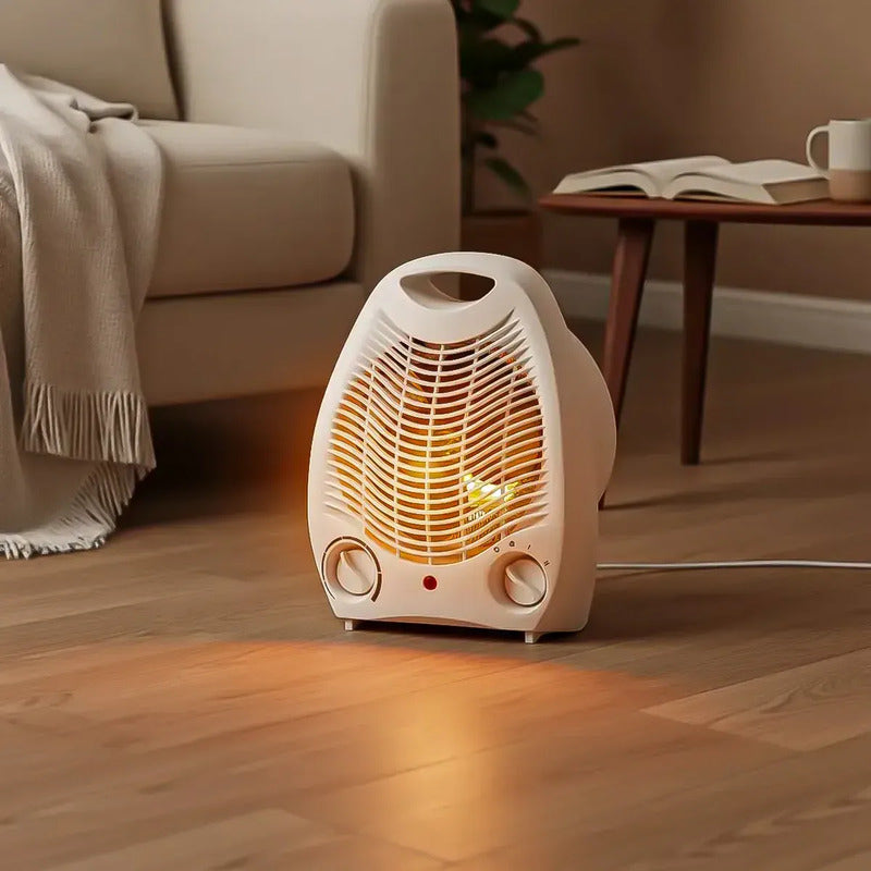 Calefactor Okshop 2 En 1 Con Termostato Y Función Ventilador 2000 W Blanco