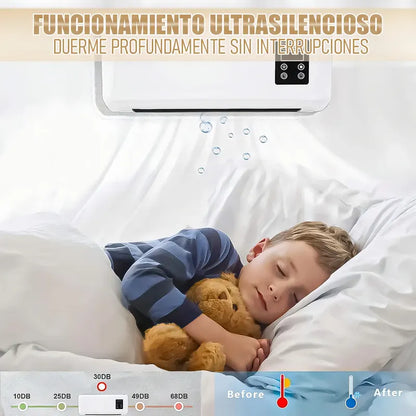 Aire Acondicionado Portátil Arcashopping 6142 Btu Frío/calor Con Control Remoto Y Eficiencia A++ Blanco