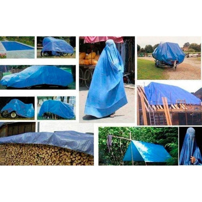 Lona Carpa Multiuso 4x6 Metros Impermeable Cobertor Universa Azul