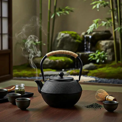 Tetera De Hierro Fundido Okshop De 1.2 L Con Infusor Para Té Negro