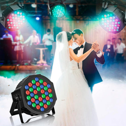 Foco Led Fiesta Luz Elestrodoscopica Led Luz Robotica 36 Led Negro