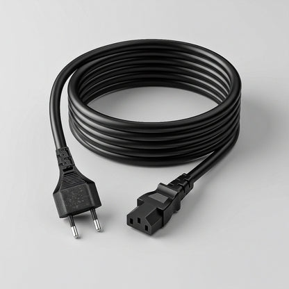 Pack De 4 Cables De Alimentación Universal Arcashopping Con 3 Clavijas, De 1.5 Metros Negro