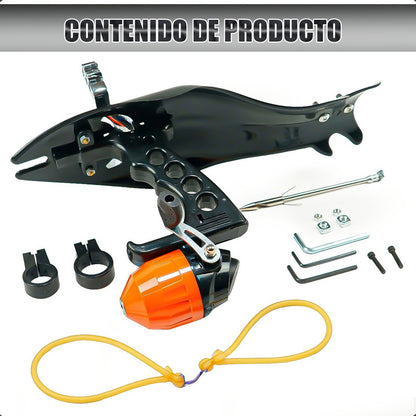 Resortera Profesional Catapulta Resortera Pesca Tirachinas Negro