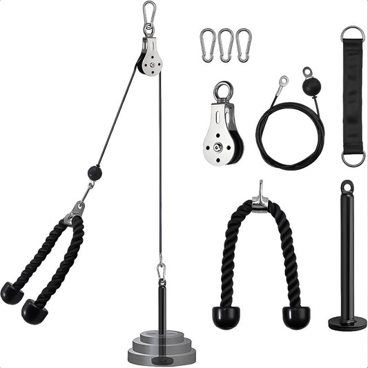 Juego De Polea Poleas Gimnasio Para Casa Polea Cuerda Gym