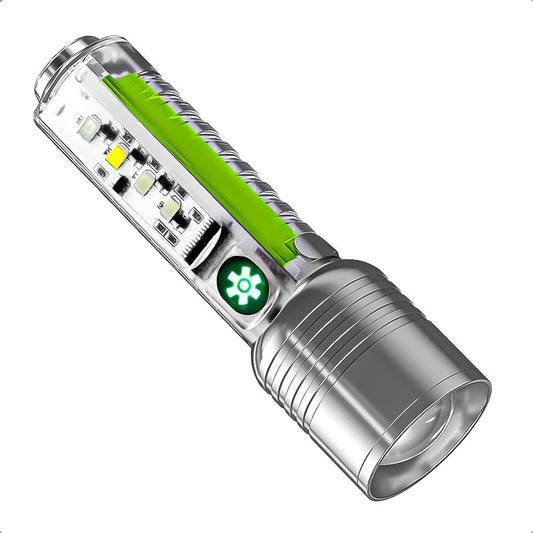 Linterna Recargable Linterna Bolsillo Linterna Led Linternas Blanco Frio Gris