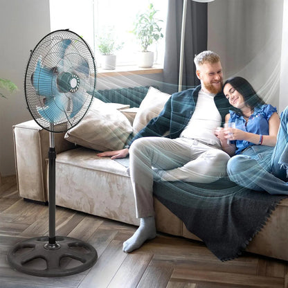 Ventiladores Metalicos Ventilador Pedestal Ventilador Indoor Ventiladores Pie Turbo Aspas Metalicas 50hz Ventilador Pared 5 Aspas 50w 3 Velocidades Diametro 50cm Okshop