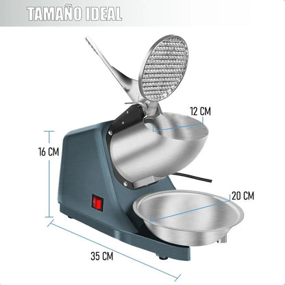 Picador Hielo Triturador De Hielo Electrico Maquina De Hielo Moledor De Hielo Manual Electrico 500w Carnes Secas Restaurantes Picadora Manual Acero Inoxidable Bares Okshop