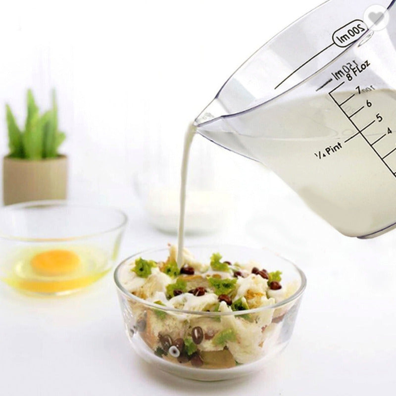 Jarra Set 3 Medidoras Reposteria Tazas Medir Liquidos Cocina Incolora