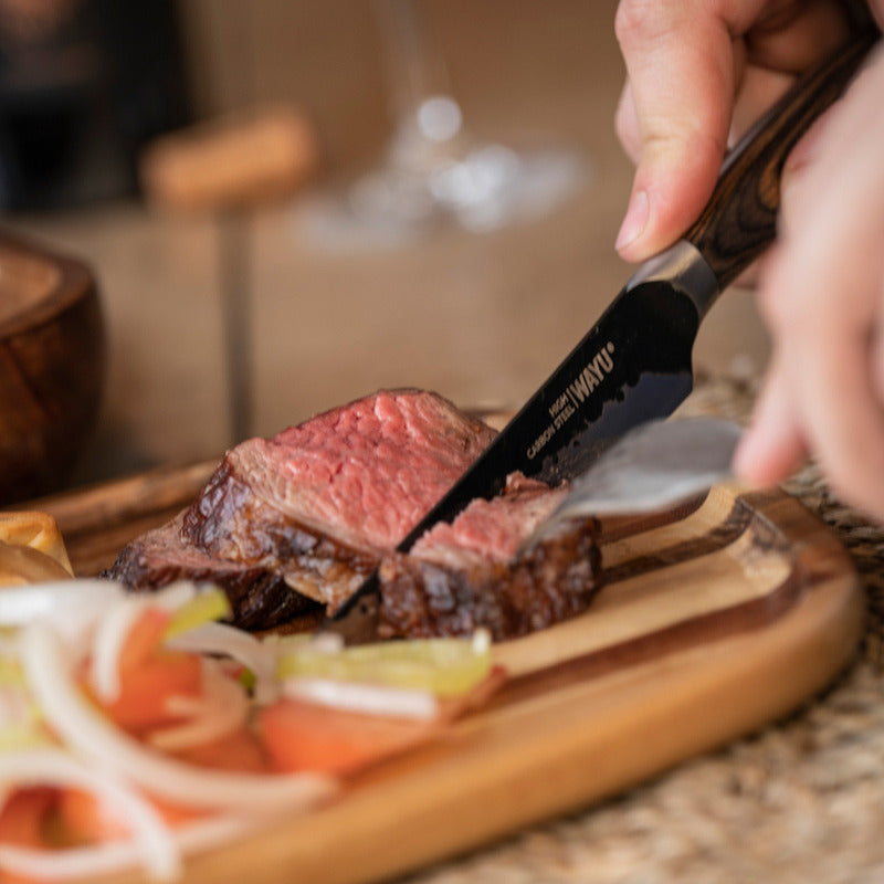 Set 6 Cuchillos Hammer Cuchillos Wayu Cuchillos Acero Wayu Arcashopping Cuchillos Para Carne Cuchillos Elegantes Cuchillos Wayu Juego De Cuchillos Cuchillos De Acero Inoxidable Cuchillos Dentados