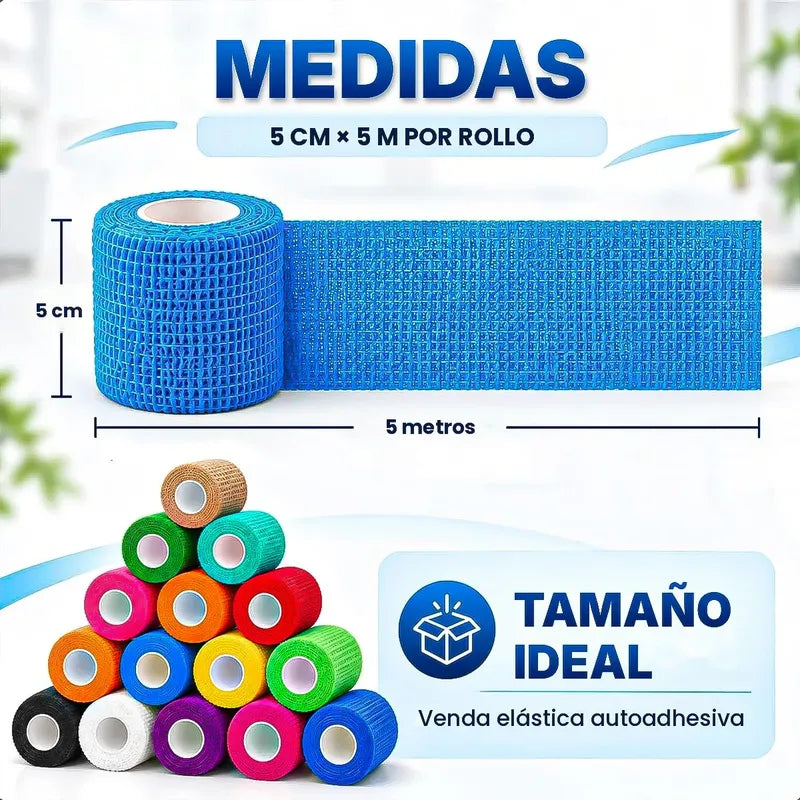 Cinta Kinesiologica Venda Autoadhesiva Elástica Venda 5m Violeta