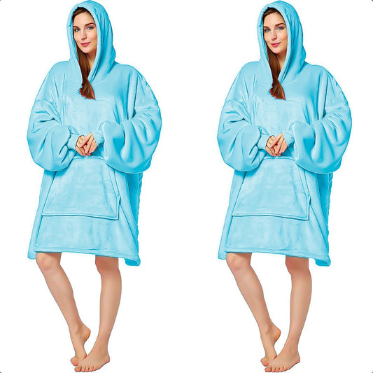 X2 Polerones Sherpa Poleron Hombre Mujer Polar Frio Frazada