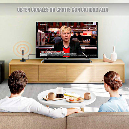 Antena Digital Tv Exterior Antena Para Tv Hd Antena Smart Tv Negro