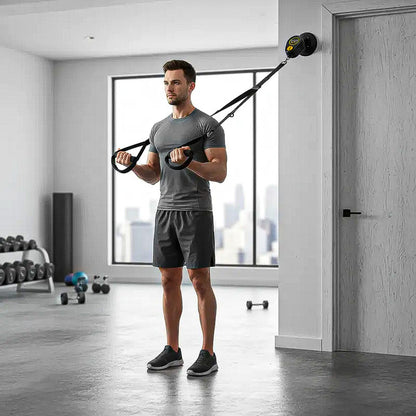 Poleas Gimnasio Para Casa Polea Cuerda Gym Polea De Banda Negro