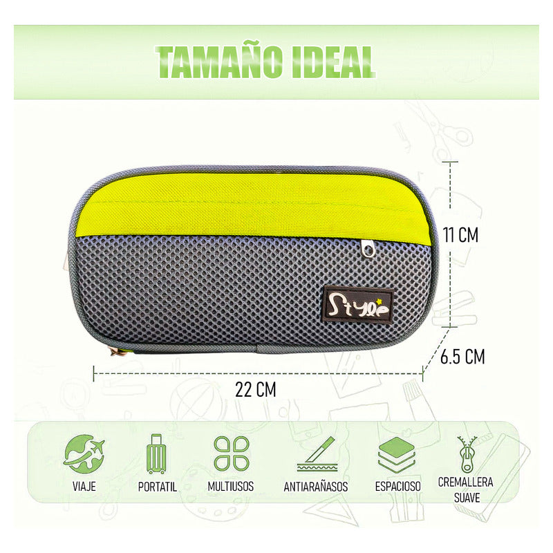 Estuche Escolar Estuche Para Lapices Estuche Niños Estuche Naranja