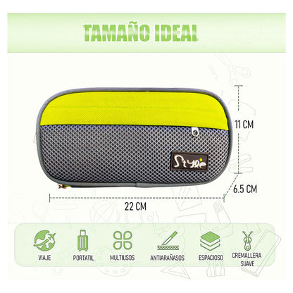 Estuche Escolar Estuche Para Lapices Estuche Niños Estuche Naranja