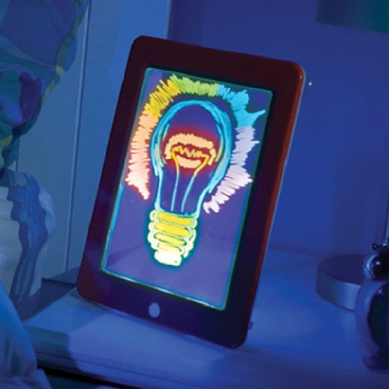 Pizarra Magica Led Juego De Pintar Colores Para Mesa Niños