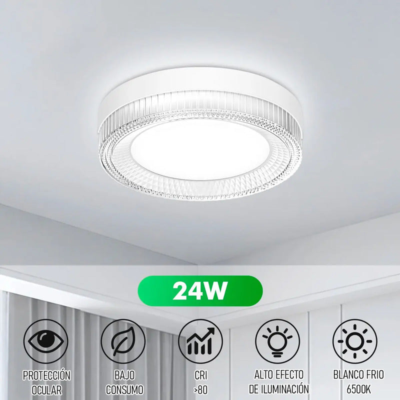 Foco Led Sobremesa 24w Arcashopping Lámpara De Techo Blanco Frío 6500k