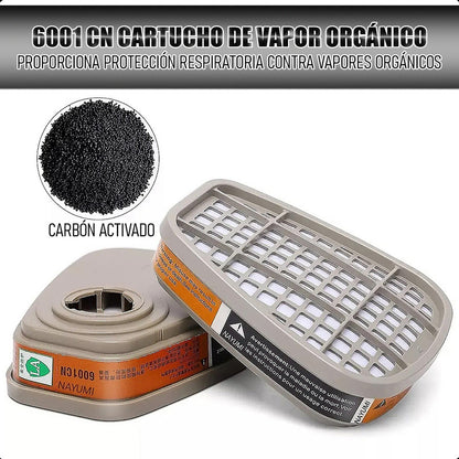 Mascara De Respiracion Mascara De Gas Mascara Antipolvo Masc Unica