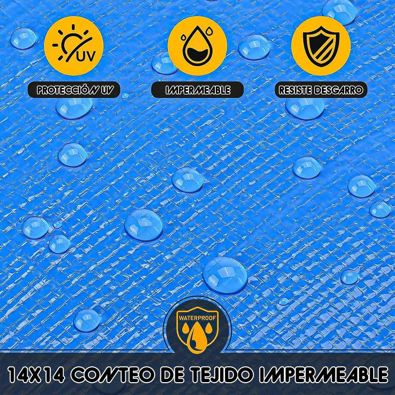 Toldo 4x5 Metros Lona Impermeable Lona Toldo 4x5 Cubierta Azul