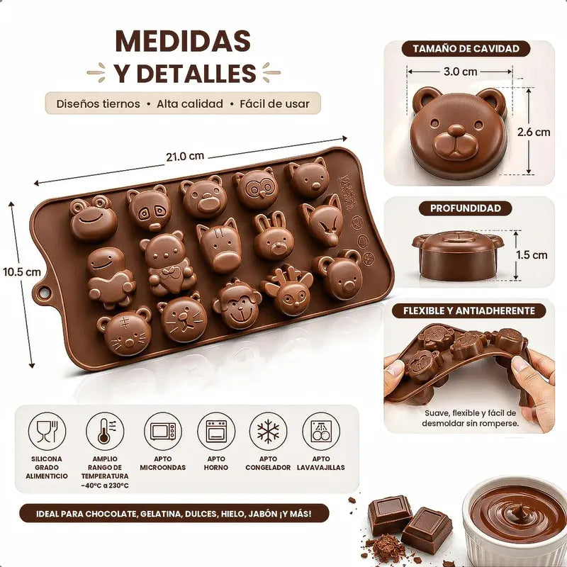 Moldes Para Chocolates Moldes De Silicona Moldes Reposteria Modelo 3