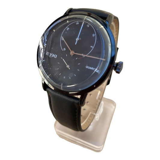 Reloj Mujer Análogo De Pulsera Para Damas Reloj D Cuero Eyki Negro Negro Negro