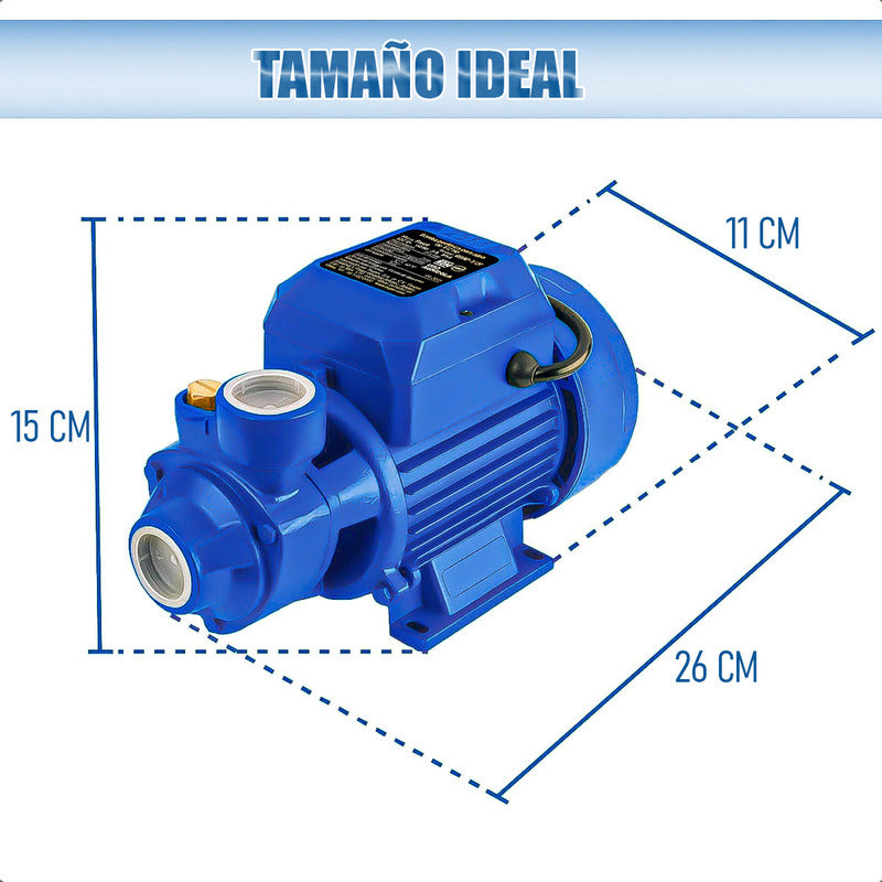 Bomba Centrifuga 1/2hp Bomba Agua 1/2hp Bomba Agua Electrica - Azul - 50 Hz