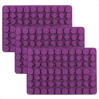 Moldes Silicona Para Chocolate Pack3 Molde Calabaza Hallowee Al Azar