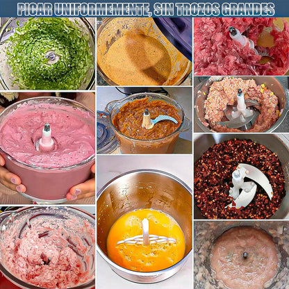 Procesador De Alimentos Picadora Procesadora De Alimentos Negro/gris